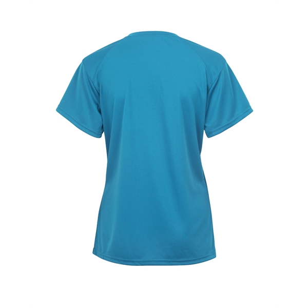 V-neck youth tee with Badger sport paneled shoulder for maximum movement,... from ASI 37461 Augusta Sportswear