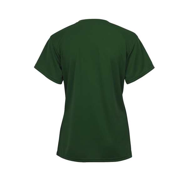 V-neck youth tee with Badger sport paneled shoulder for maximum movement,... from ASI 37461 Augusta Sportswear