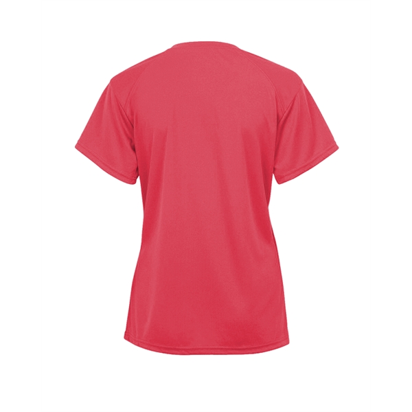 V-neck youth tee with Badger sport paneled shoulder for maximum movement,... from ASI 37461 Augusta Sportswear