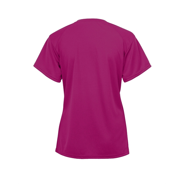 V-neck youth tee with Badger sport paneled shoulder for maximum movement,... from ASI 37461 Augusta Sportswear