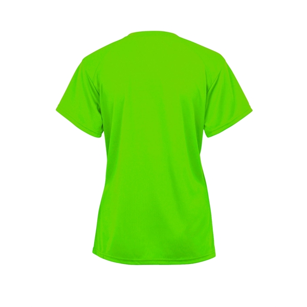 V-neck youth tee with Badger sport paneled shoulder for maximum movement,... from ASI 37461 Augusta Sportswear