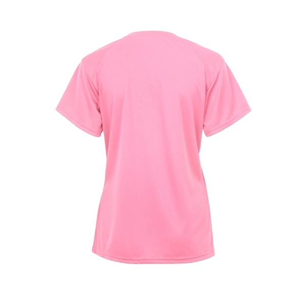 V-neck youth tee with Badger sport paneled shoulder for maximum movement,... from ASI 37461 Augusta Sportswear