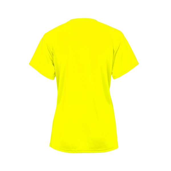 V-neck youth tee with Badger sport paneled shoulder for maximum movement,... from ASI 37461 Augusta Sportswear
