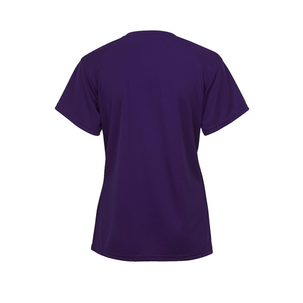 Women's v-neck tee with paneled shoulder for maximum movement, double-needle hem.... from ASI 37461 Augusta Sportswear