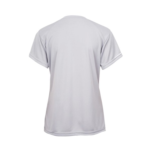 Women's v-neck tee with paneled shoulder for maximum movement, double-needle hem.... from ASI 37461 Augusta Sportswear