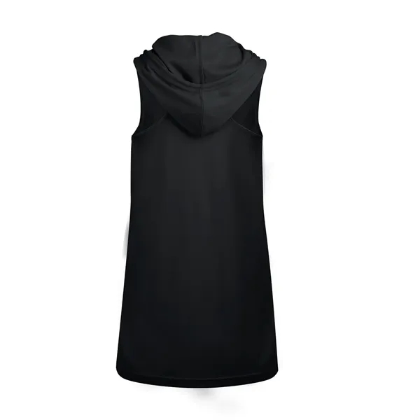 Women's hooded tank with self-fabric hood with drawcord, a-line body, racerback... from ASI 37461 Augusta Sportswear