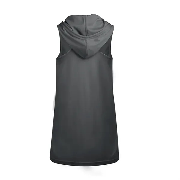 Women's hooded tank with self-fabric hood with drawcord, a-line body, racerback... from ASI 37461 Augusta Sportswear
