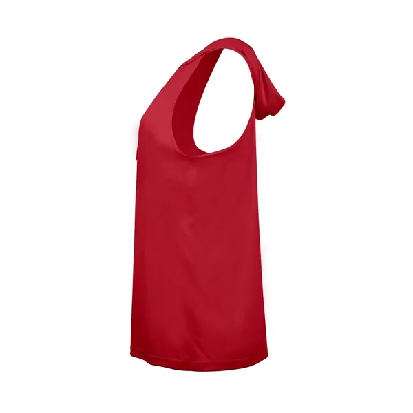 Women's hooded tank with self-fabric hood with drawcord, a-line body, racerback... from ASI 37461 Augusta Sportswear