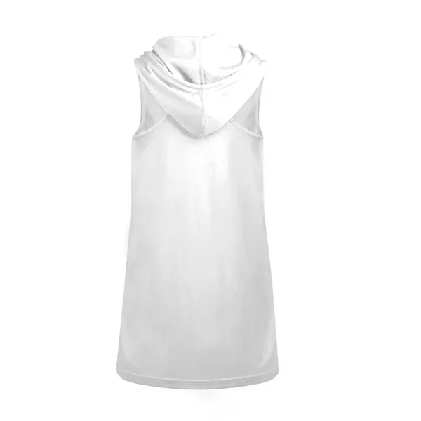 Women's hooded tank with self-fabric hood with drawcord, a-line body, racerback... from ASI 37461 Augusta Sportswear