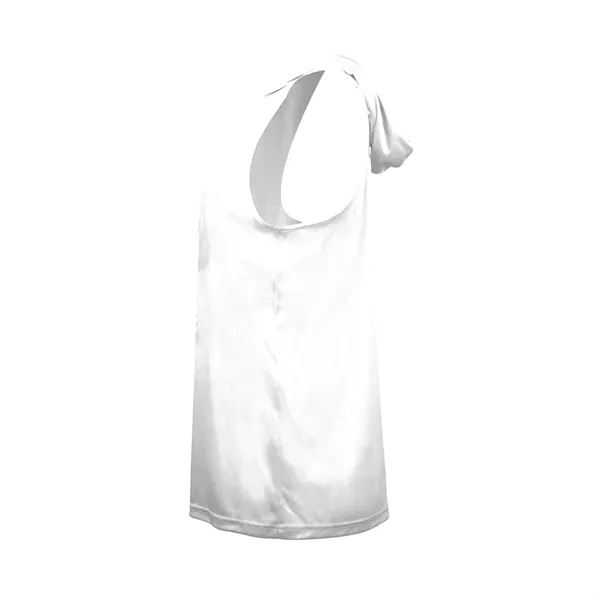 Women's hooded tank with self-fabric hood with drawcord, a-line body, racerback... from ASI 37461 Augusta Sportswear