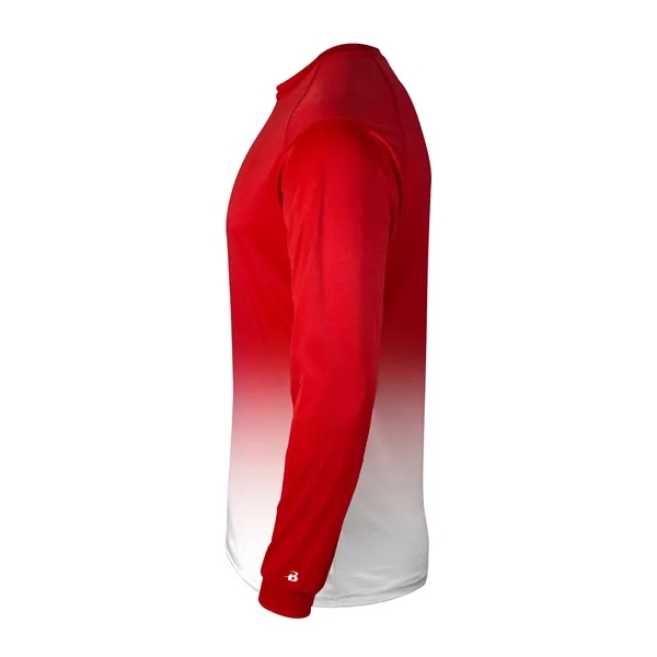 Long sleeve tee with Badger sport  shoulder for maximum movement,... from ASI 37461 Augusta Sportswear