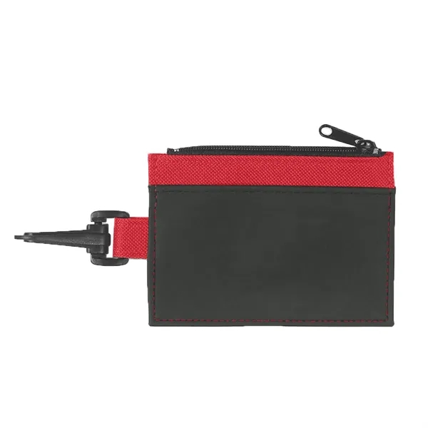 ID holder with zippered compartment and split ring.... from ASI 61125 Hit Promotional Products / Hit®