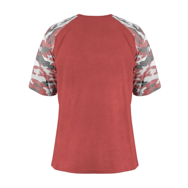 The Vintage Camo Sport Tri-Blend Tee is made from a performance... from ASI 37461 Augusta Sportswear