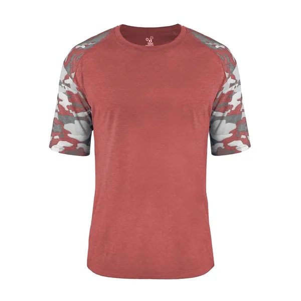 The Vintage Camo Sport Tri-Blend Tee is made from a performance... from ASI 37461 Augusta Sportswear
