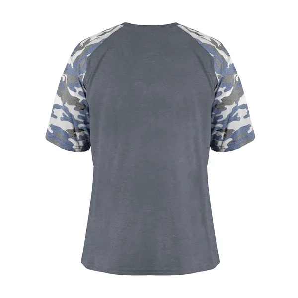 The Vintage Camo Sport Tri-Blend Tee is made from a performance... from ASI 37461 Augusta Sportswear