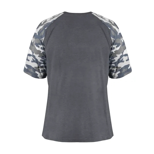 The Vintage Camo Sport Tri-Blend Tee is made from a performance... from ASI 37461 Augusta Sportswear
