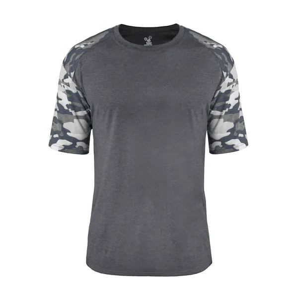 The Vintage Camo Sport Tri-Blend Tee is made from a performance... from ASI 37461 Augusta Sportswear