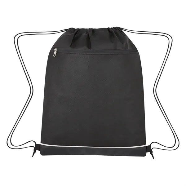 Drawstring bag made from 80-gram laminated non-woven, coated water-resistant polypropylene... from ASI 61125 Hit Promotional Products / Hit®