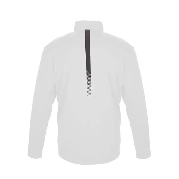 1/4 zip with Badger sport paneled shoulder for maximum movement, self-fabric... from ASI 37461 Augusta Sportswear