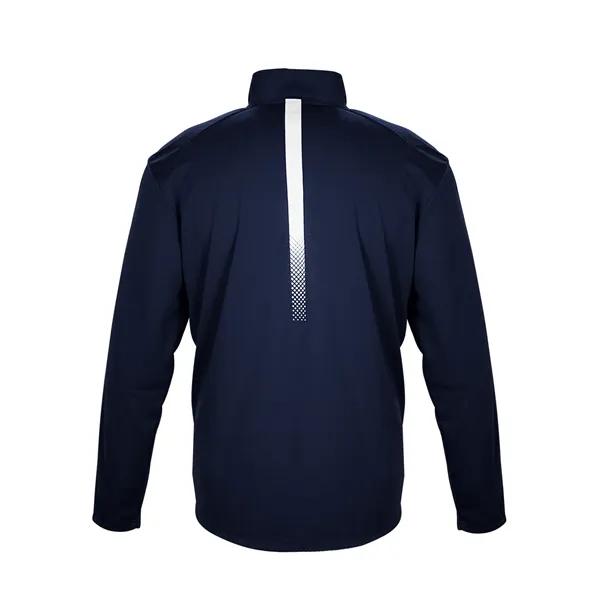 1/4 zip with Badger sport paneled shoulder for maximum movement, self-fabric... from ASI 37461 Augusta Sportswear