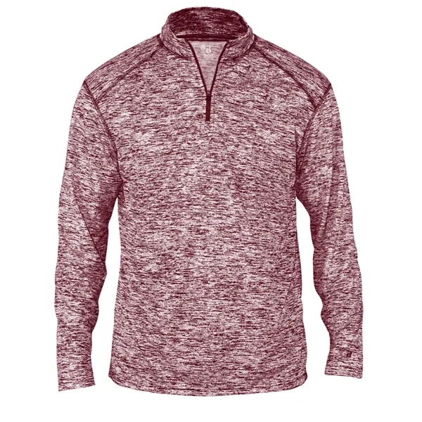 1/4 Zip with double-needle hem, Self-fabric collar with 8" locking zipper,... from ASI 37461 Augusta Sportswear