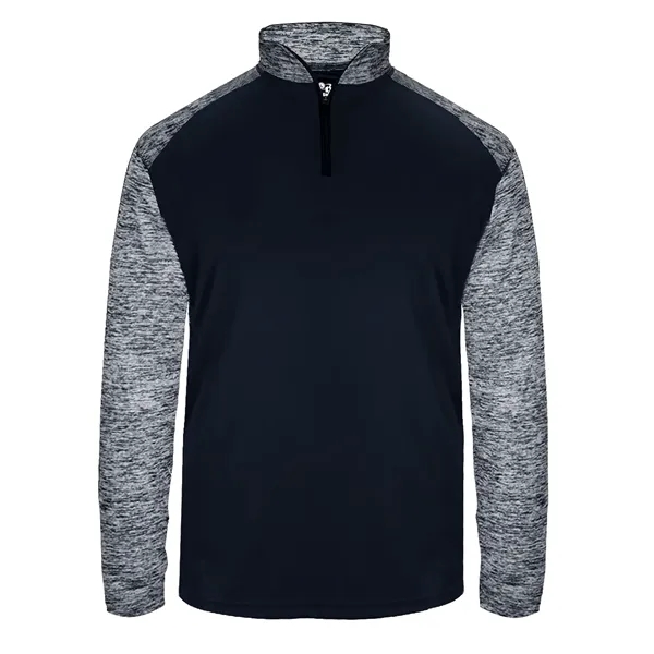 1/4 zip with Badger sport paneled shoulder for maximum movement, double-needle... from ASI 37461 Augusta Sportswear