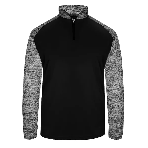 1/4 zip with Badger sport paneled shoulder for maximum movement, double-needle... from ASI 37461 Augusta Sportswear