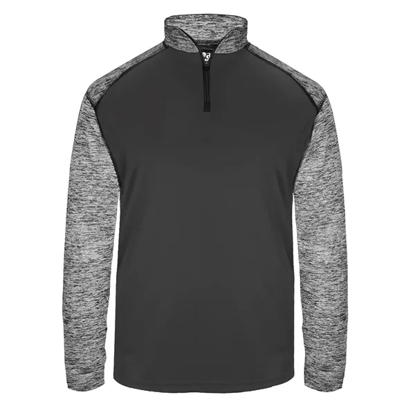 1/4 zip with Badger sport paneled shoulder for maximum movement, double-needle... from ASI 37461 Augusta Sportswear