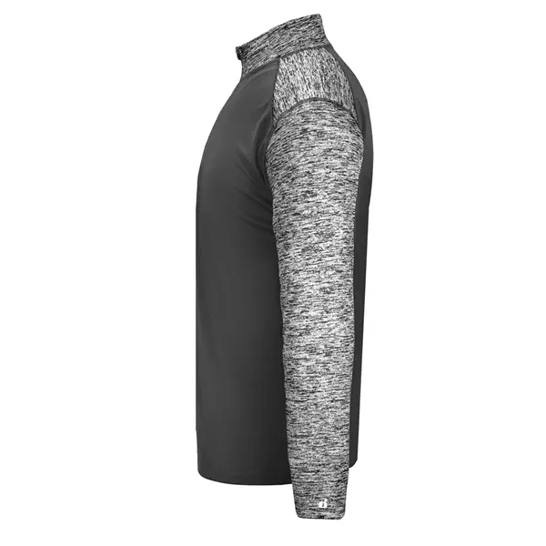 1/4 zip with Badger sport paneled shoulder for maximum movement, double-needle... from ASI 37461 Augusta Sportswear