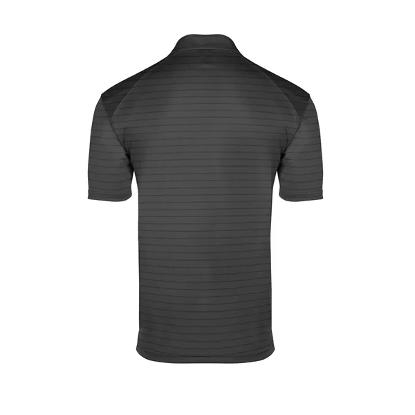 Polo shirt with tonal stripes knitted into fabric creating textured effect.... from ASI 37461 Augusta Sportswear