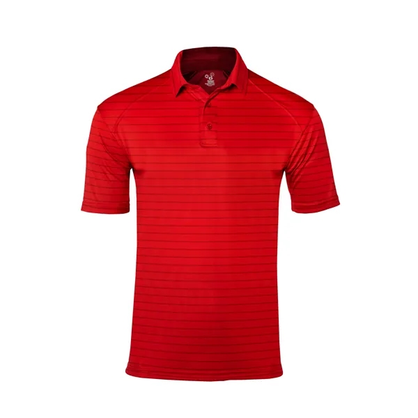 Polo shirt with tonal stripes knitted into fabric creating textured effect.... from ASI 37461 Augusta Sportswear