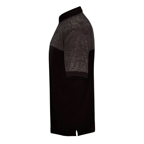 Polo shirt with solid sleeve inserts and cuffs, three-button placket, Badger... from ASI 37461 Augusta Sportswear