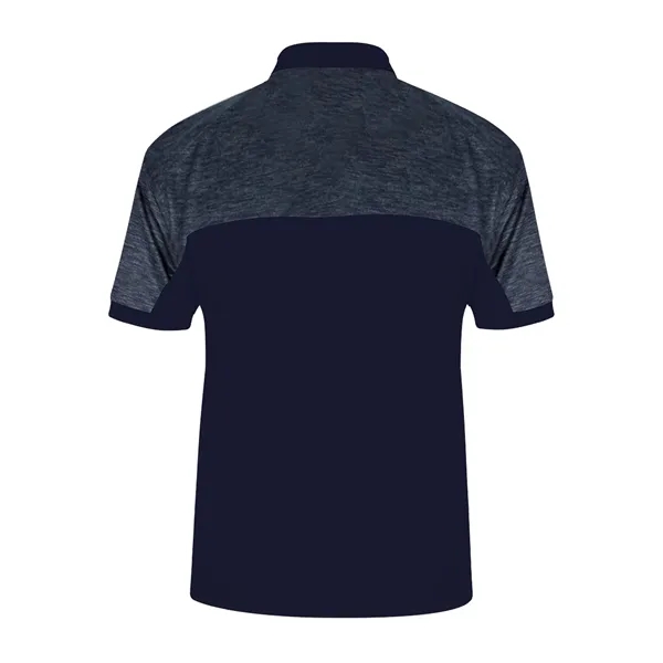 Polo shirt with solid sleeve inserts and cuffs, three-button placket, Badger... from ASI 37461 Augusta Sportswear