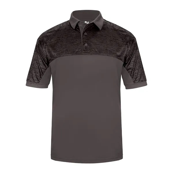 Polo shirt with solid sleeve inserts and cuffs, three-button placket, Badger... from ASI 37461 Augusta Sportswear