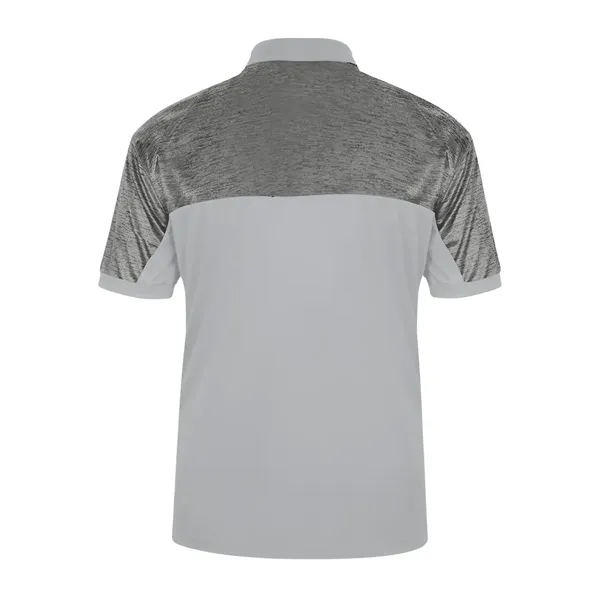 Polo shirt with solid sleeve inserts and cuffs, three-button placket, Badger... from ASI 37461 Augusta Sportswear