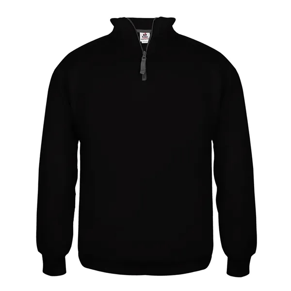 Fleece 1/4 zip pullover with headset opening, self-fabric outer collar with... from ASI 37461 Augusta Sportswear