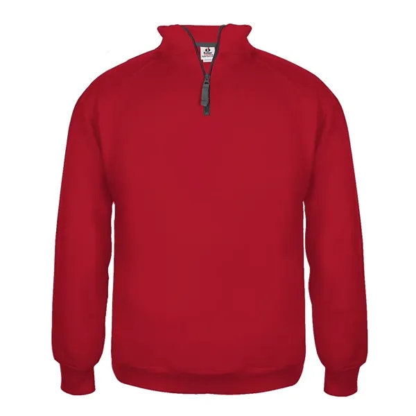 Fleece 1/4 zip pullover with headset opening, self-fabric outer collar with... from ASI 37461 Augusta Sportswear