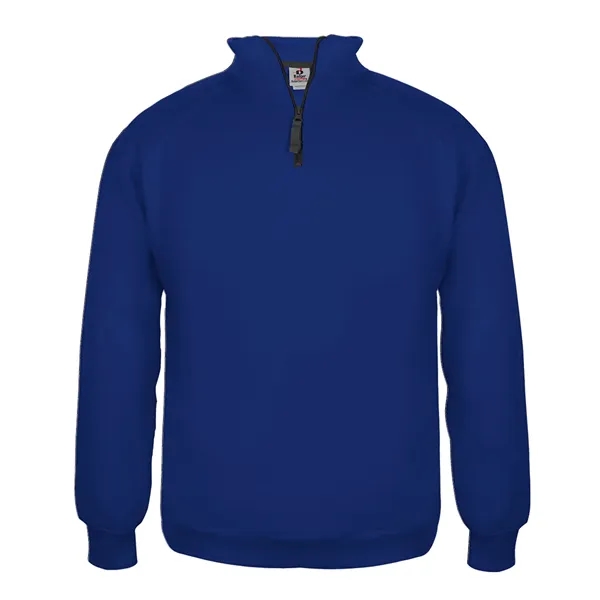 Fleece 1/4 zip pullover with headset opening, self-fabric outer collar with... from ASI 37461 Augusta Sportswear