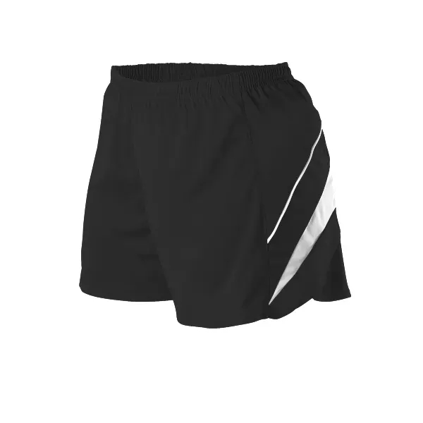 Women's track shorts with self-material contrast color side inserts/piping tricot knit.... from ASI 37461 Augusta Sportswear