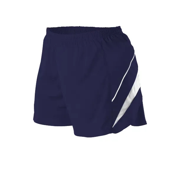 Women's track shorts with self-material contrast color side inserts/piping tricot knit.... from ASI 37461 Augusta Sportswear