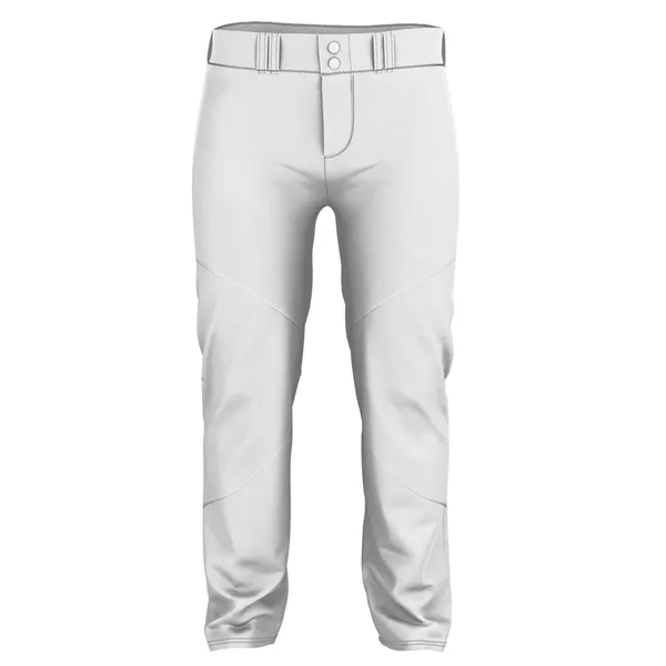 Adult braided baseball pants with leg opening has a hook and... from ASI 37461 Augusta Sportswear