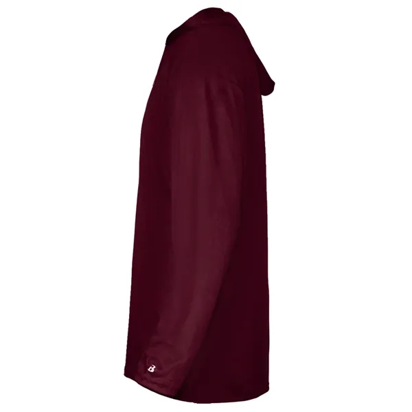 Long sleeve hooded t-shirt with paneled shoulder for maximum movement.... from ASI 37461 Augusta Sportswear