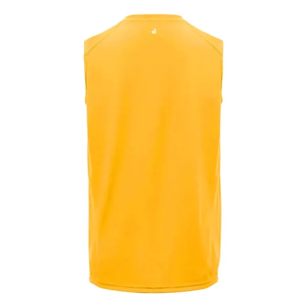 Sleeveless tee with paneled shoulder for maximum movement, double-needle hem, self-fabric... from ASI 37461 Augusta Sportswear