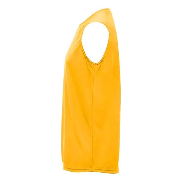 Sleeveless tee with paneled shoulder for maximum movement, double-needle hem, self-fabric... from ASI 37461 Augusta Sportswear