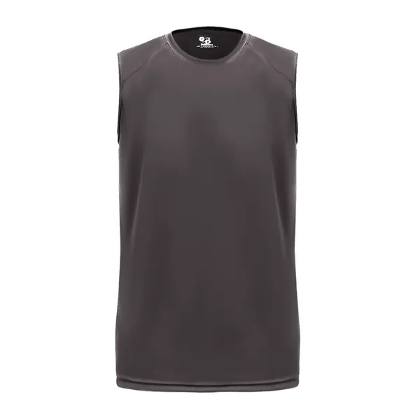 Sleeveless tee with paneled shoulder for maximum movement, double-needle hem, self-fabric... from ASI 37461 Augusta Sportswear