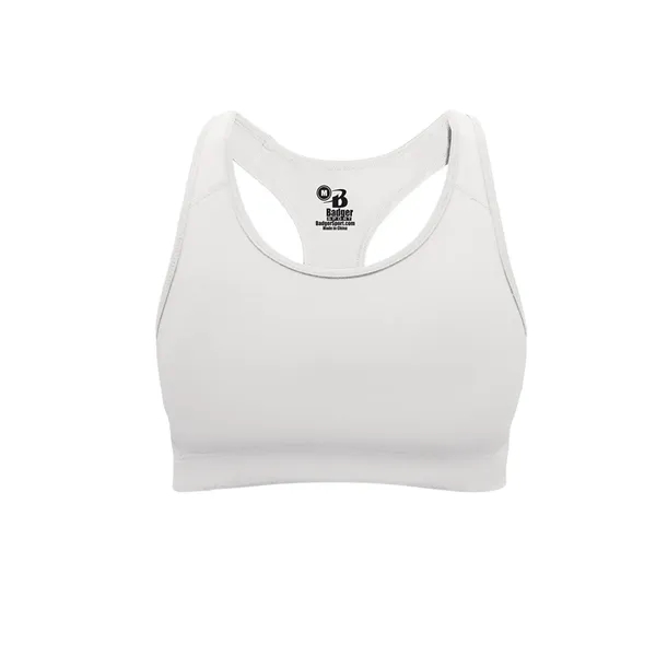 Women's bra top with 1" elastic hem, Double-ply front body, racerback... from ASI 37461 Augusta Sportswear