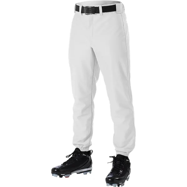 Adult baseball pant with double knee construction, five pro-style belt loops,... from ASI 37461 Augusta Sportswear