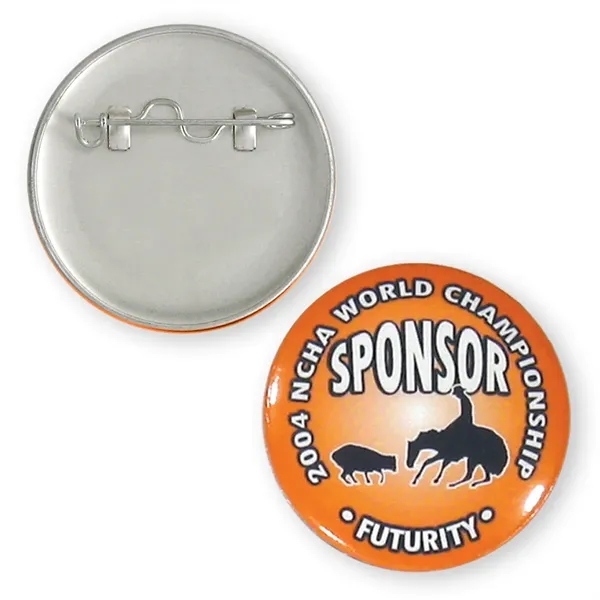 1 3/4" one piece celluloid round button with a metal shell... from ASI 93520 Ventura Inc