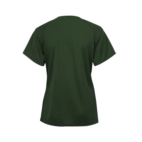 Women's tee with self-fabric collar, paneled shoulder for maximum movement, double-needle... from ASI 37461 Augusta Sportswear