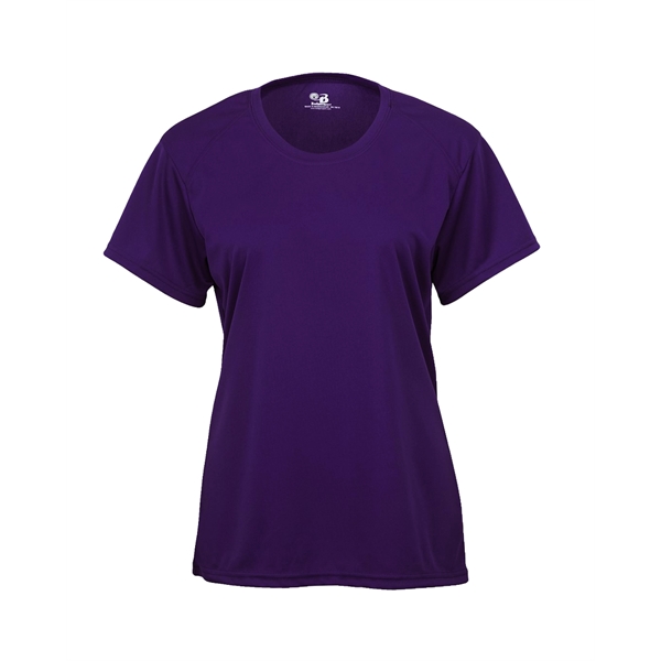 Women's tee with self-fabric collar, paneled shoulder for maximum movement, double-needle... from ASI 37461 Augusta Sportswear